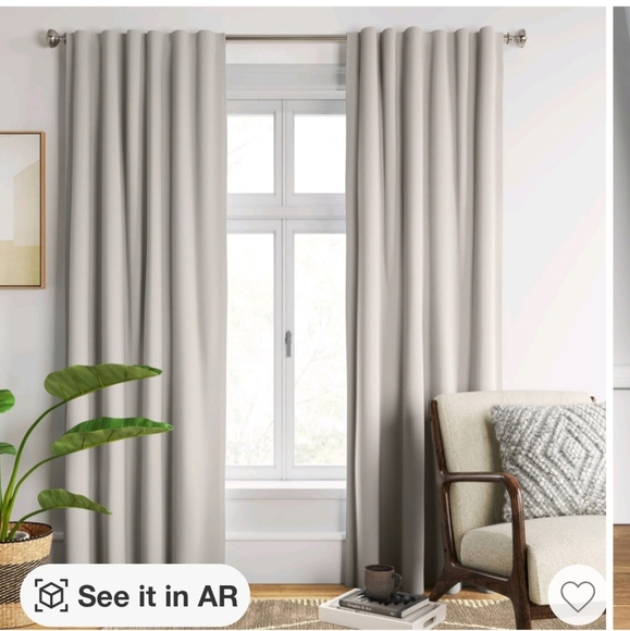 Threshold Other - Threshold grey aruba 50 x 95 blackout curtain panel new